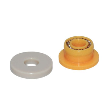Plunger seal (Orange) & back up ring (PEEK) 2 pcs./set, PU-4180 (ver. A/B)