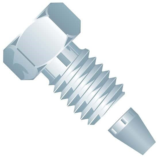 Compression Screw & Ferrules, SS, Short, RH 10/pk