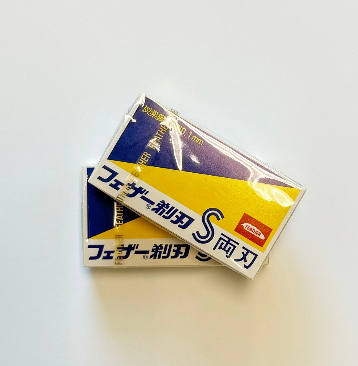 Spare blade FEATHER S double-edged, 100 pcs./set