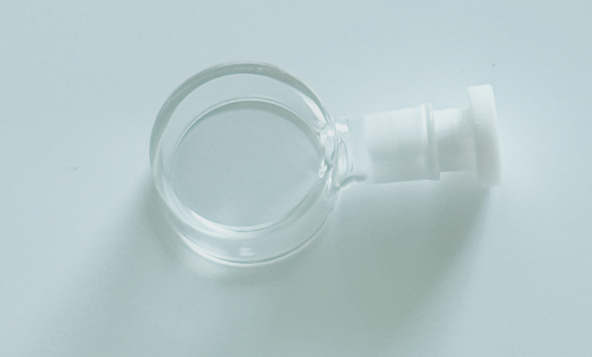 Cylindrical CD quartz cell with PTFE stopper, 10 (L) x 19 (ID) mm