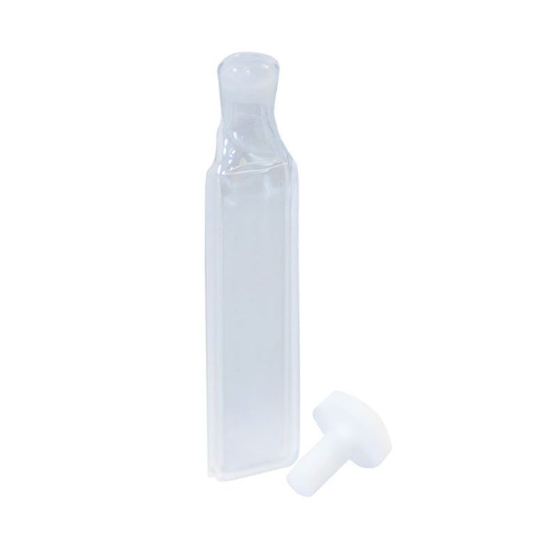 Rectangular CD quartz cell with PTFE stopper, 1 (L) x 10 (W) mm